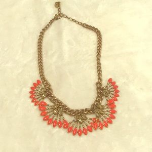 Stella & Dot coral necklace